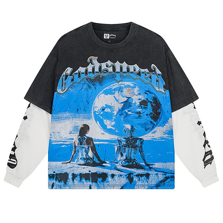 GODSPEED Artificial Love Layered Long Sleeve T-Shirt Godspeed