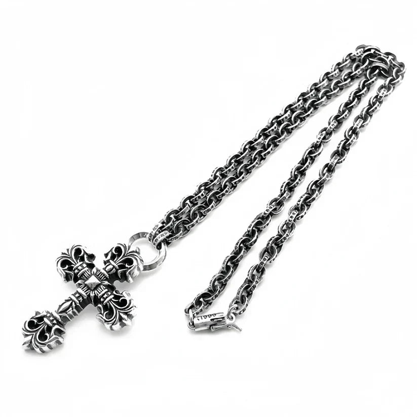 Chrome Hearts Paperchain Necklace With Dagger Pendant CH-Chrome Hearts