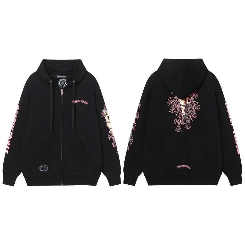 Chrome Hearts New Zip Up Hoodie 8660 Chrome Hearts