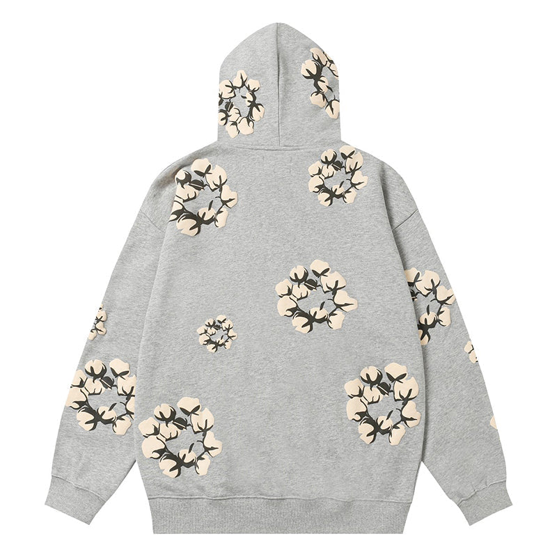Denim Tears Kapok Pattern Printed Hoodie DENIM TEARS