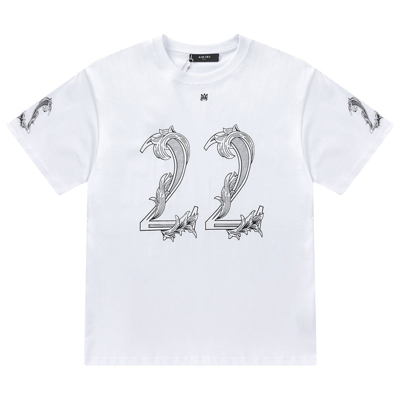 Amiri 22 Logo-Printed Crewneck T-Shirt AMIRI