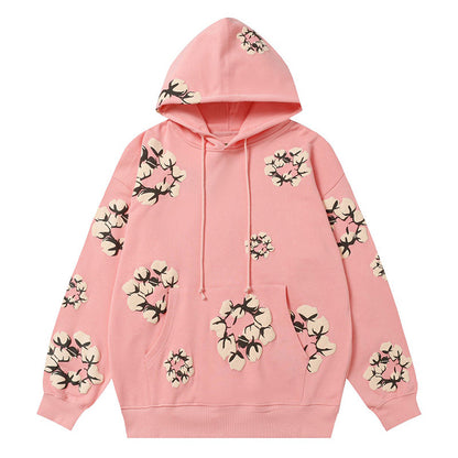 Denim Tears Kapok Pattern Printed Hoodie DENIM TEARS