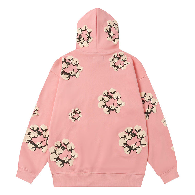 Denim Tears Kapok Pattern Printed Hoodie DENIM TEARS