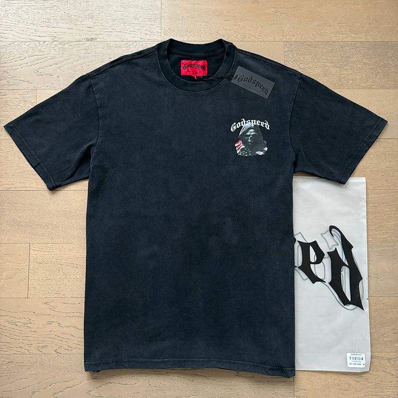GODSPEED  Men's Black L.O.T.F Crew Neck T-Shirt Godspeed