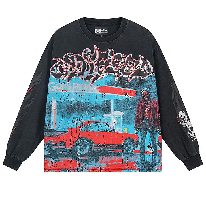 GODSPEED Sunset Drift Layered Long Sleeve T-Shirt Godspeed