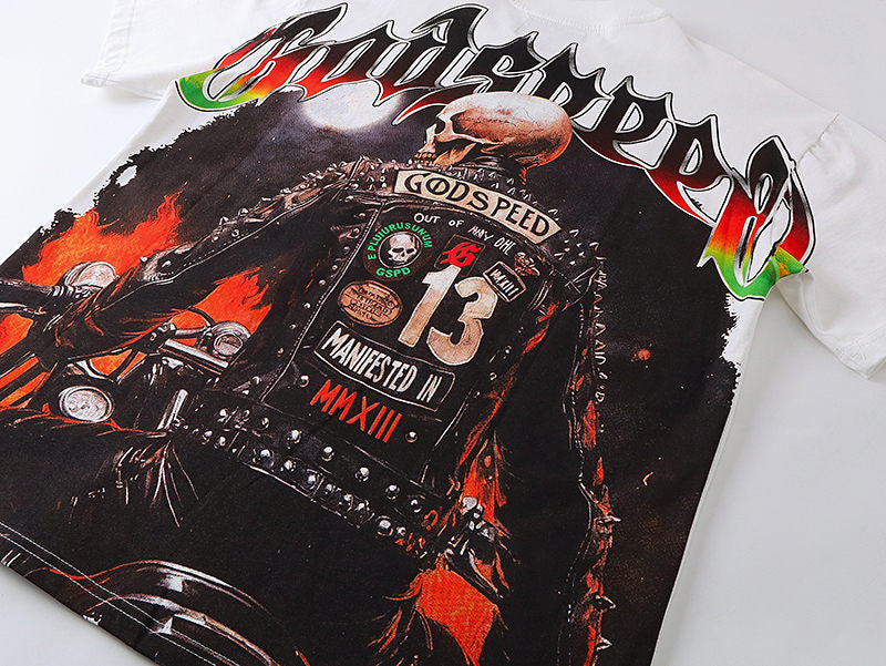 GODSPEED Skeleton Motorcycle T-shirt Godspeed