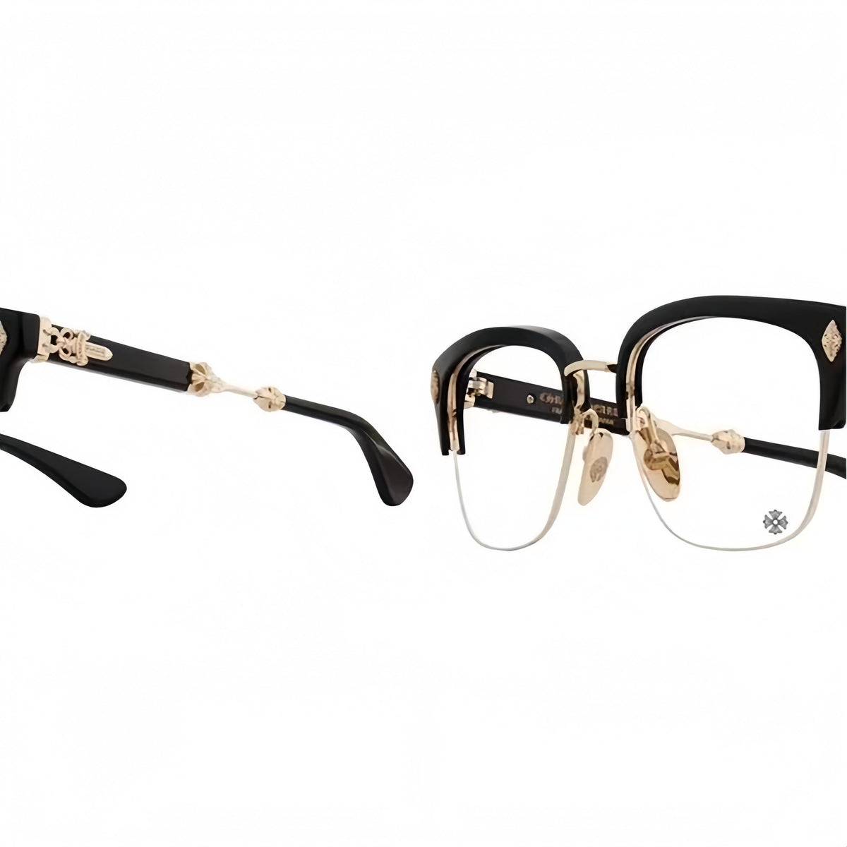 Chrome Hearts Evagilist Diamond BK/SS Glasses CH-Chrome Hearts