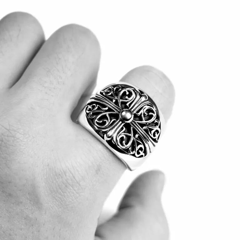 CLASSIC OVAL RING 5 CH-Chrome Hearts