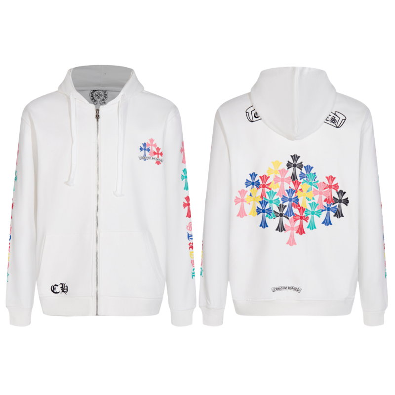 Chrome Hearts New Zip Up Hoodie -5015 Chrome Hearts