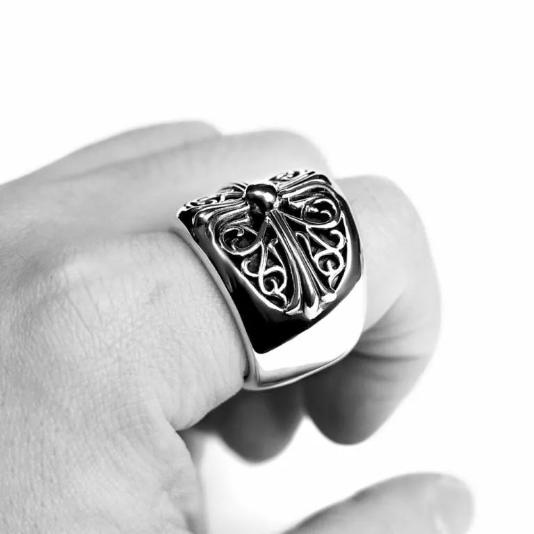 CLASSIC OVAL RING 5 CH-Chrome Hearts