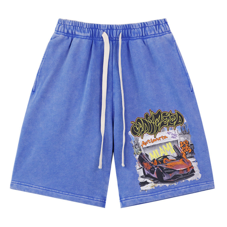Godspeed Sports Car Pattern Shorts #8780 Godspeed
