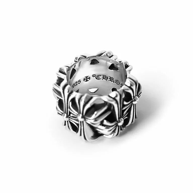 CHROME HEARTS SQUARE CEMETERY RING 9 CH-Chrome Hearts