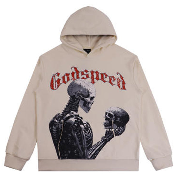 Godspeed Skeletons Pattern Printed Hoodies Godspeed